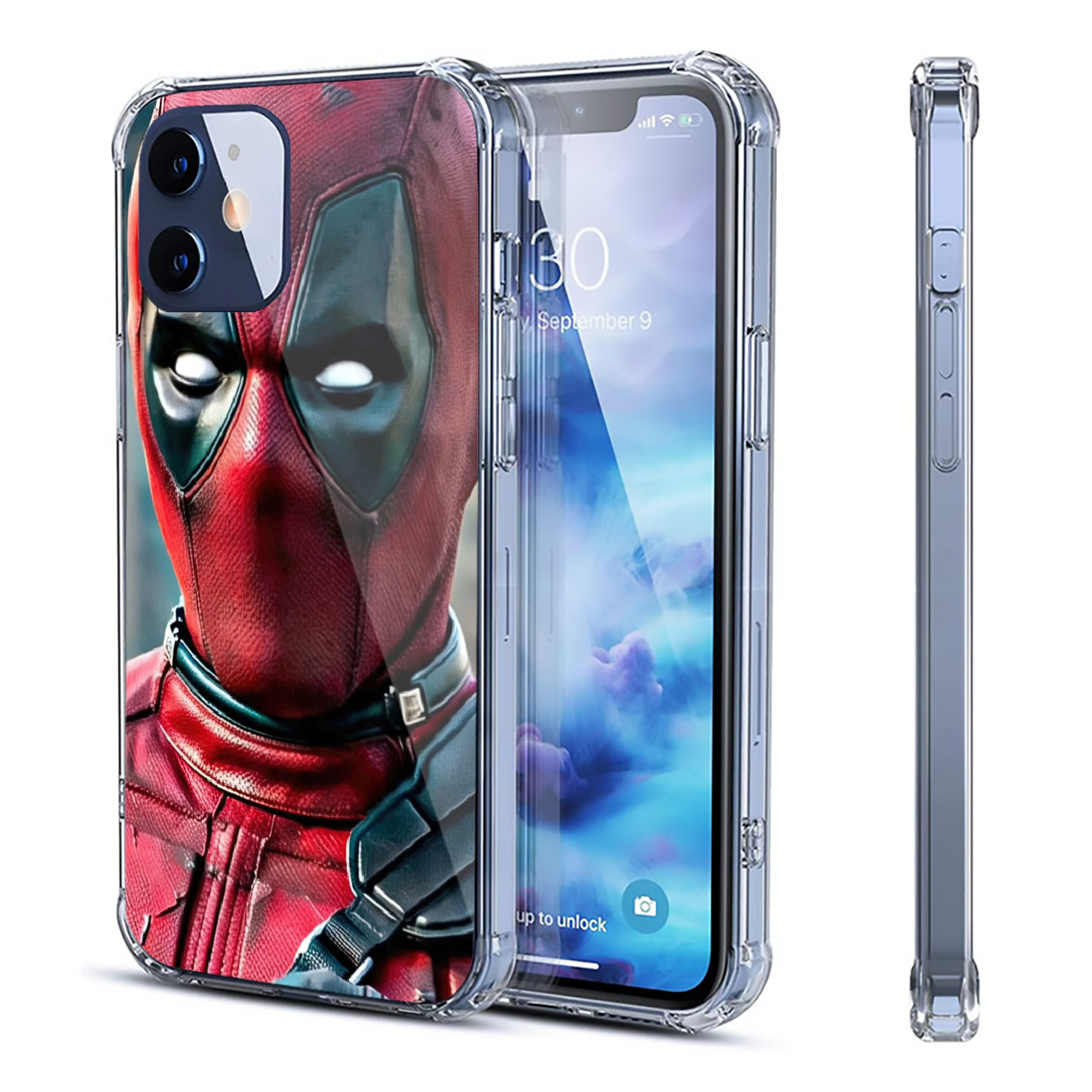 （画像用） Deadpool デッドプール 【iPhone 12シリーズ対応】透明スマホケース（クリアソフトケース）